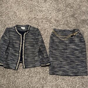 TAHARI SET Women's Tweed Jacket and Skirt / 4